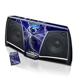 Apocalypse Blue Design Decorative Skin Decal Sticker Kit for KICKER iKick iK500 MP3 Docking Station + Remote Control Skin + iPod class skin + iPod touch skin