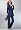 Roamans Plus Size Side Button Pant Suit (DARK NAVY,14 W)