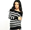 Banded Bottom Off the Shoulder Long Sleeve Stripe Top