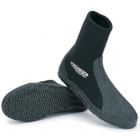 5mm Tilos Slip-On Boots for Scuba Diving, Snorkeling and all water sports Dive Diver Bootie Boot Snorkel Boat Boating Kayak Rafting Tide Pool