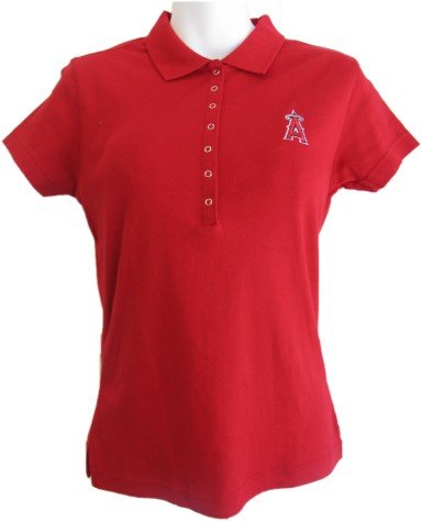 Angels Womens Polo Shirt - Anaheim Angels Remarkable Polo by Antigua