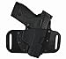 Vedder Holsters Quick Draw OWB Hybrid Holster - CZ75 P-07, Black Leather with Black Kydex, Right Hand Draw
