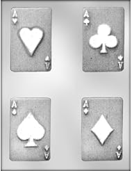 Buy CK Products 3-1 2-Inch Ace Cards Chocolate Mold