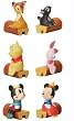 Disney Relaxing Mickey and Friends Figures Set -- Vending Machine Toys - Pooh Piglet Bambi Flower Mickey & Minnie Mouse