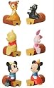 Disney Relaxing Mickey and Friends Figures Set -- Vending Machine Toys - Pooh Piglet Bambi Flower Mickey & Minnie Mouse