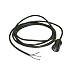 Interpower 86610701 North American Hospital Grade Power Cord, NEMA 5-15 Plug Type, Unterminated Connector Type, Black, 10A Amperage, 125VAC Voltage, 3m Length