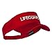 Lifeguard Embroidered Strap Back Visor - Red