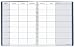 House of Doolittle Teachers Planner, 8.5 x 11 Inch, Blue Leatherette Cover, 40 Weeks, 7 Periods, Seating Chart, Records, Recycled (HOD50907)