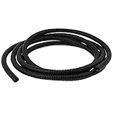 uxcell　9mm OD フレキシブル PVC絶縁　段ボールワイヤーチューブ　コルゲートチューブ　コンジット　パイプ 2.5M