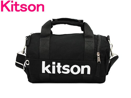 kitson キットソン バッグ マイクロ ミニ ボストン ダッフル ブラックホワイト KHB0590 新作 2WAY ショルダー 手提げ バッグ