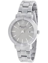 Kenneth Cole New York Womens KC4867 Classic Triple Silver Etched Bezel Watch