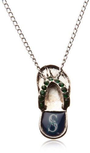 MLB Seattle Mariners Crystal Flip Flop Necklace