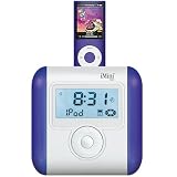 Ozaki iMini Radio Alarm iPod Speaker in Purple