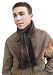 Handmade Lightweight Alpaca Natural Fiber Scarf - Cable Design in Espresso (Men Gift Idea)