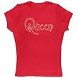 Queen - Red Sequined Logo Ladies T-Shirt