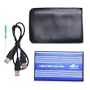 USB 2.0 External 2.5" IDE HDD Enclosure Case Blue For Laptop
