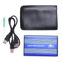 USB 2.0 to IDE/PATA 2.5" Hard Disk Drive HDD Aluminum External Case Enclosure 500GB Max Capacity