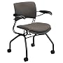 4300 Series Passive Ergonomic Mobile Guest Chair with Arms, Black/Raven (HON4316BE11T) Category: Guest & Side
