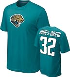 Maurice Jones-Drew #32 Teal Nike Jacksonville Jaguars Name & Number T-Shirt