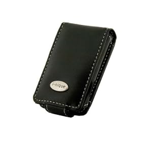 i-nique Executive Soft Napa Leather Cover (Sansa Fuze) - Black