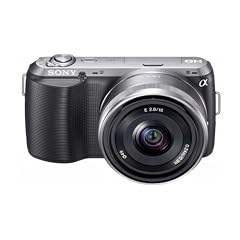 Sony NEX-C3DB Systemkamera (16,2 Megapixel, 7,5 cm (3 Zoll) Display, HD ready, Live View, bildstabilisiert) Double Zoom Kit inkl. 16 mm und 18-55 mm Objektiv schwarz