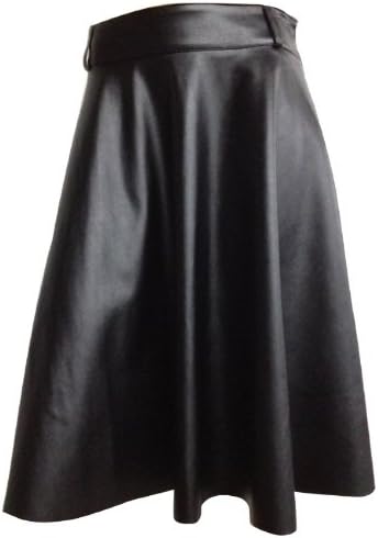 Kiki Riki Leather Flary Skirt
