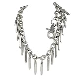 Hip Hop Wholesale - NEW BULLET SILVER STYLE JEAN WALLET CHAIN TWISTED METAL PUNK ROCK