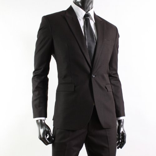 Mens Business Luxury One Button Dress Suit 37(S601) 