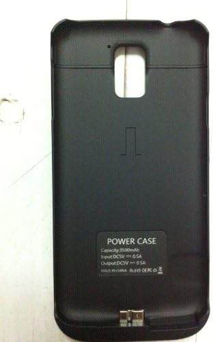 Aufine New Arrival Samsung Galaxy S5 External Battery Charger Case 3500mah Power Backup Battery Case (Black)