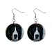 Bernese Mountain Dog Victorian Earrings Limited Edition Art Jewelry