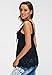 FanShou Women Lace Crochet Halter Backless Hollow Out Vest Tank Top Blouse