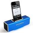 Technaxx MusicMan Soundstation Haut-parleur st�r�o avec station d'accueil pour Lecteur mp3/iPod/iPhone Bleu