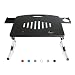 Ultra Light Weight Portable Laptop Table for Bed, Couch, Travel, Workstatioin-Black Color