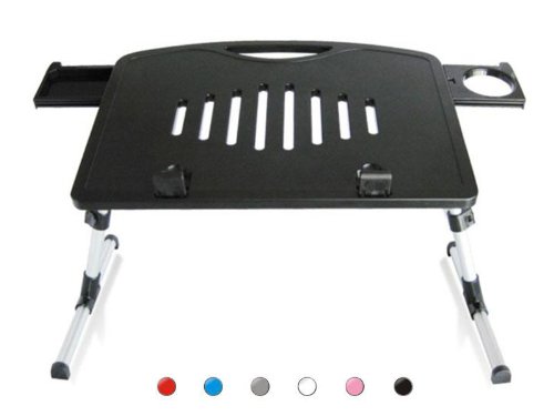 Ultra Light Weight Portable Laptop Table for Bed, Couch, Travel, Workstatioin-Black Color