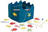 Toys pure WG 600 - Angelspiel Holz 15 Fisch, 3 Angeln - Gollnest & Kiesel