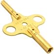 Double End Brass Clock Winding Key Clockmaker Tool Sz 7