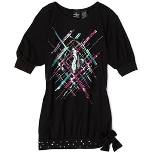 Baby Phat Girls 7-16 Three-Fourth Sleeve Top