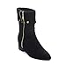 DBDK ESTRELLA-1 Women's Foldable Side Zipper Hidden Wedge Mid Calf Boots