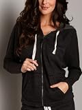 Splendid Active Always Long Sleeve Zip Up Black