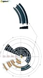 Scalextric C8297 1:32 Scale Banked Curve R3 45o Sport Building and Sport Track Accessory