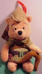 Winnie the Pooh Bean Bag Plush Robin Hood Pooh