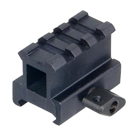 UTG High Profile Riser Mount with 3 slots: Sports &amp; Outdoors