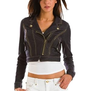 Buy Armani Exchange Cropped Knit Denim Jacket