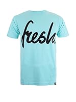 COTTON SOUL Camiseta Manga Corta Fresh Mono (Azul Claro)