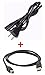 PlatinumPower AC Power Cord + USB Cable for HP Envy 4500 4501 4630 5530 5535 e-All-in-One Printer