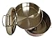 Stainless Steel Food Box and Pan with Snap on Lid
