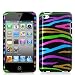 iPod Touch 4G Graphic Case - Rainbow Zebra (Front & Back) iPod Touch 4G Graphic Case - Rainbow Zebra (Front & Back)