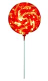 Barcana Illuminated Fiberglass 43-1/2-Inch Lollipop Swirl, Red/White