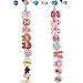 kilofly Pretty Girl Colorful Mix Hair Clips Value Pack [Set of 12 + Clip Holder]