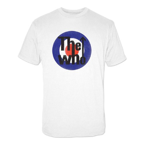 Mens The Who Bullseye White Small